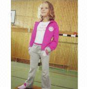 Children's training & jogging suits, 95% cotton and 5% spandex